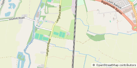 Map of Biggleswade, Bedfordshire