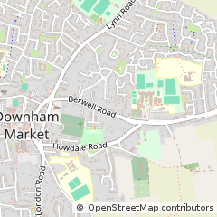 Map of Downham Market, Norfolk