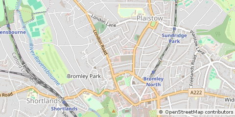 Map of Bromley, Kent