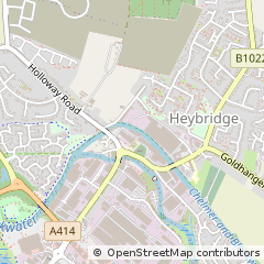 Map of Heybridge, Maldon, Essex