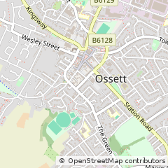 Map of Ossett, West Yorkshire