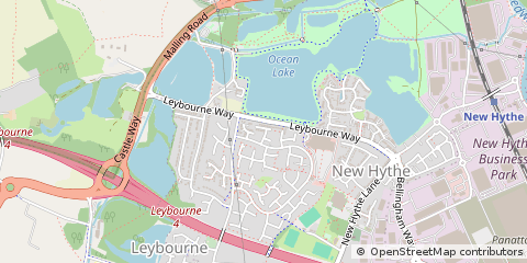 Map of Aylesford, Kent