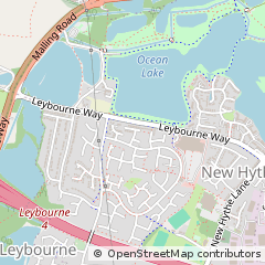 Map of Aylesford, Kent