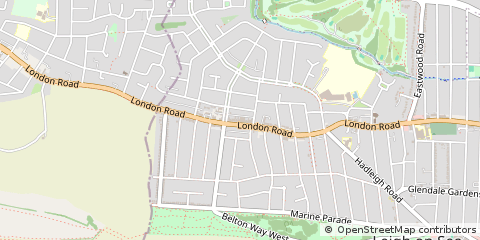 Map of Leigh-on-SEA, Essex