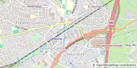 Map of Weston Super Mare