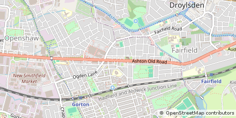 Map of Manchester, Lanchashire