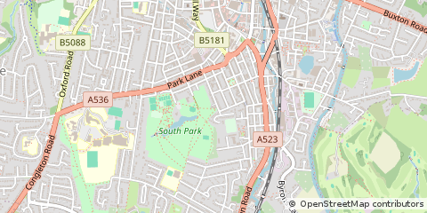 Map of Macclesfield, Cheshire