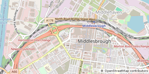 Map of Middlesbrough