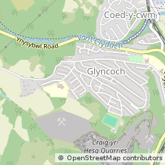 Map of Pontypridd