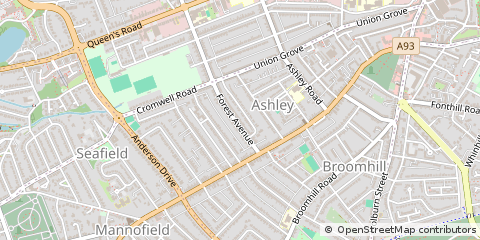 Map of Aberdeen