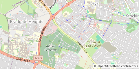 Map of Leicester