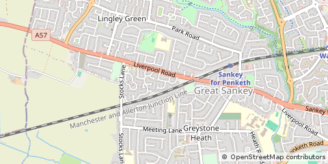Map of Warrington