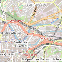 Map of Sheffield, South Yorkshire