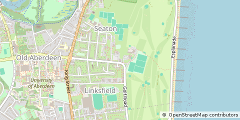 Map of Aberdeen, Aberdeenshire