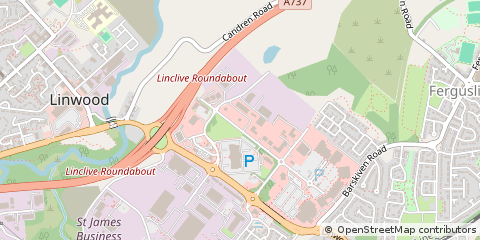 Map of Linwood, Renfrewshire
