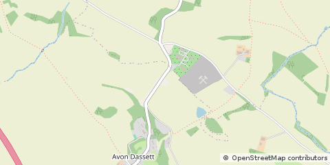 Map of Southam, Warwickshire