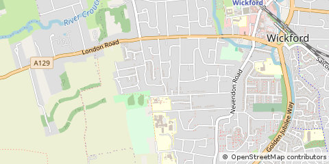 Map of Wickford, Essex