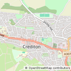 Map of Exeter, Devon