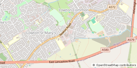 Map of Warrington