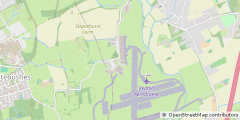 Map of Redhill, Surrey
