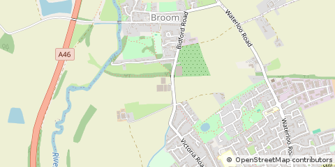 Map of Alcester, Warwickshire