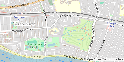 Map of Southend-on-SEA, Essex