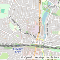 Map of Orpington, Kent