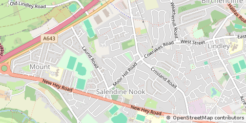 Map of Huddersfield