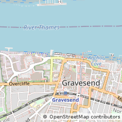 Map of Gravesend, Kent