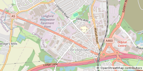 Map of Staffordshire