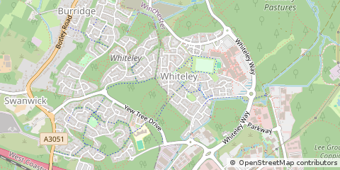 Map of Fareham