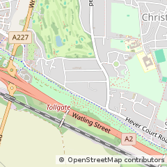 Map of Gravesend, Kent