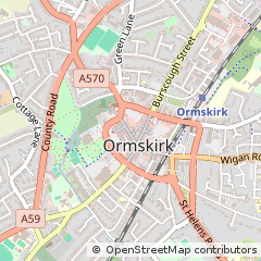 Map of Ormskirk