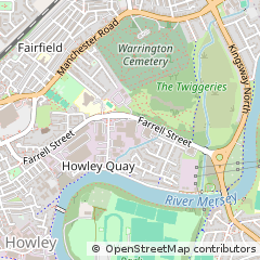 Map of Warrington, Cheshire