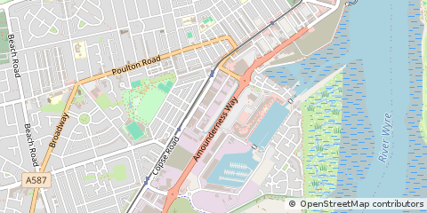 Map of Fleetwood, Lancashire
