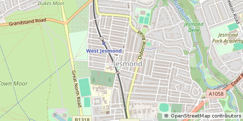 Map of Newcastle Upon Tyne