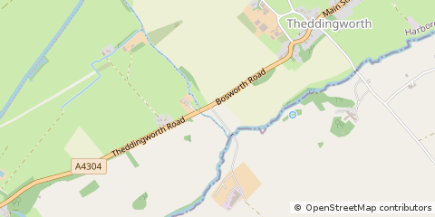 Map of Lutterworth, Leicestershire
