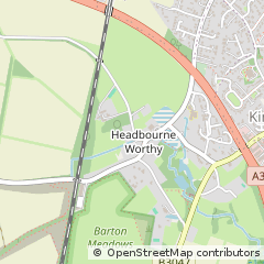 Map of Winchester, Hampshire