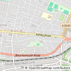 Map of Poole, Dorset