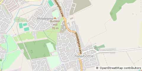 Map of Houghton LE Spring
