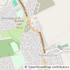 Map of Houghton LE Spring