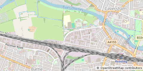 Map of Reading, Berkshire