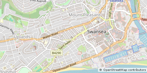 Map of Swansea