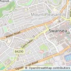 Map of Swansea