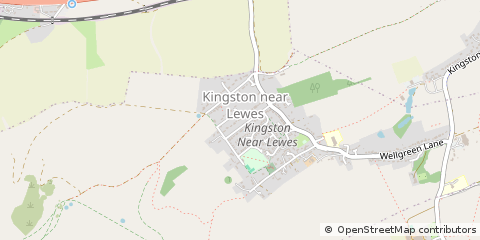 Map of Lewes, East Sussex
