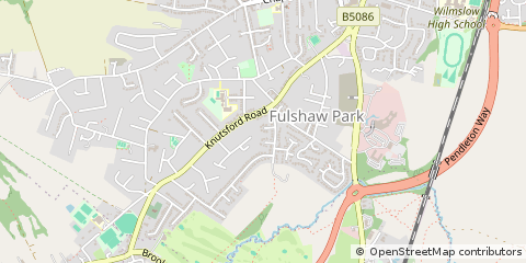 Map of Wilmslow, Cheshire