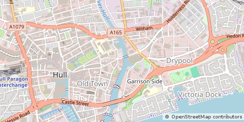 Map of Hull, Humberside