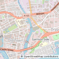 Map of Hull, Humberside