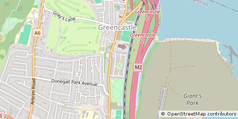 Map of Belfast, Antrim