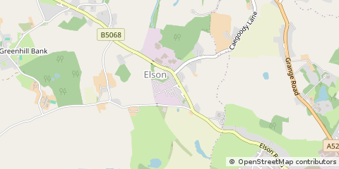Map of Ellesmere, Shropshire